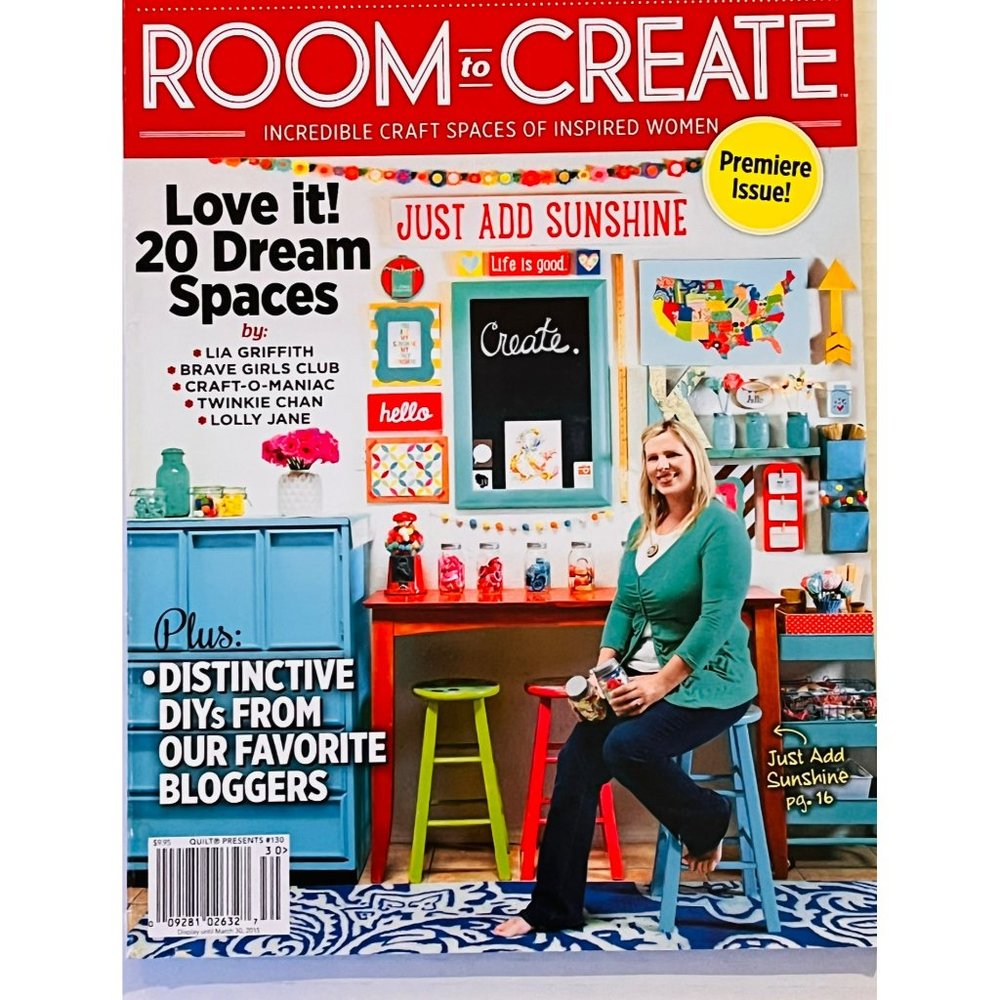 Room to Create Incredible Craft Spaces of Inspired Women Premiere Issue 2015